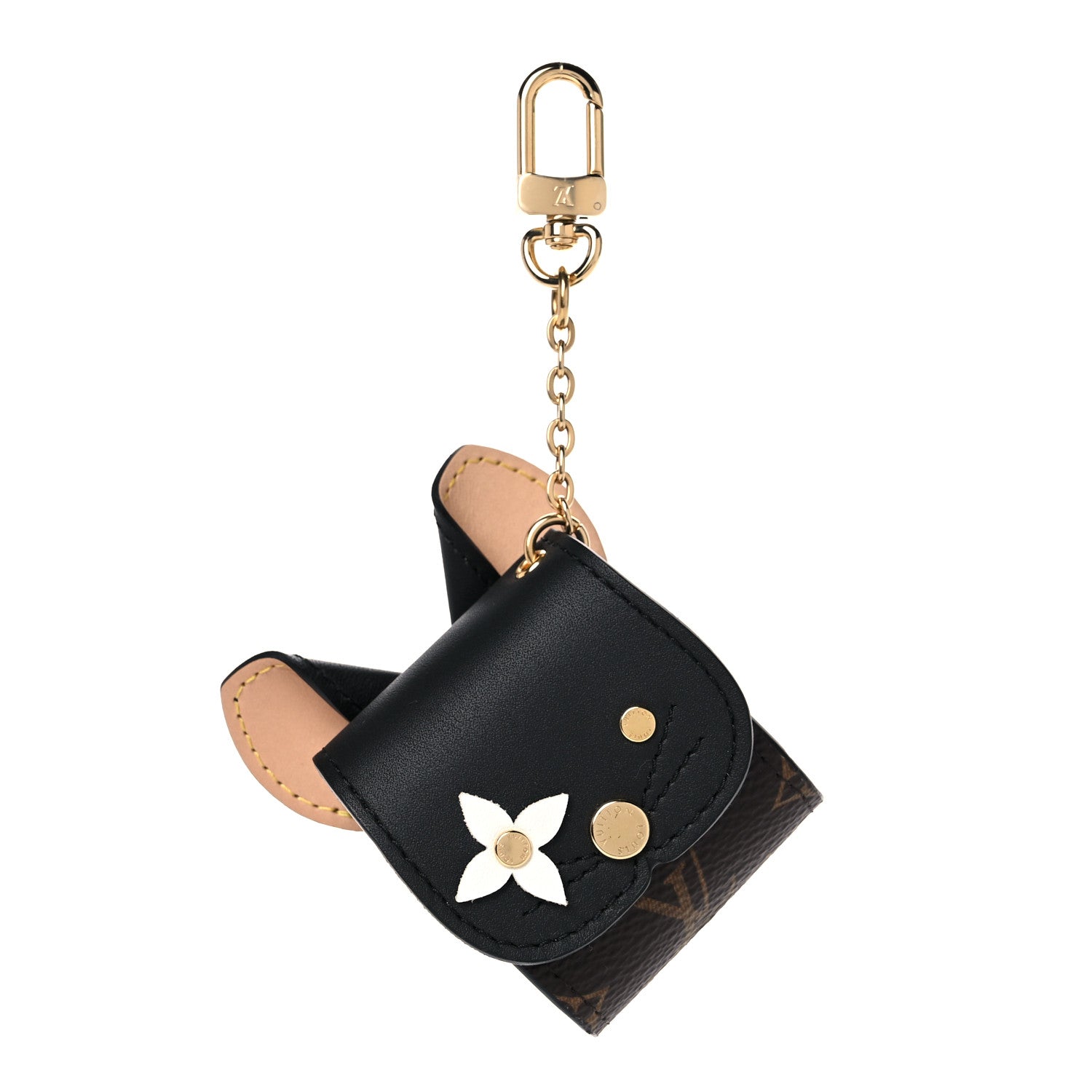 Louis Vuitton Monogram Cat Earphones Case Black 1 of 4