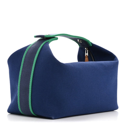 Hermes Canvas Large Bride-A-Brac Pouch Marine 3 of 7