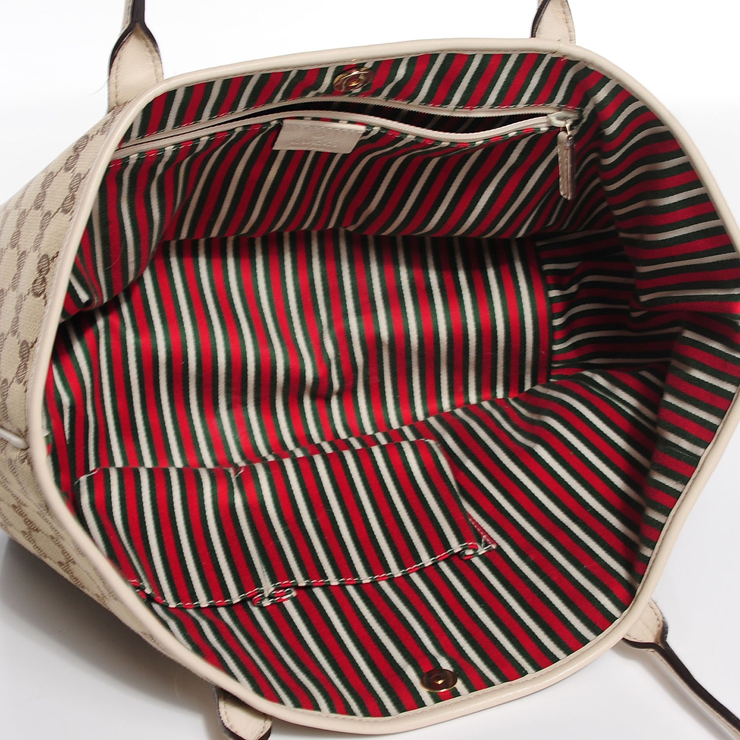 Gucci Monogram Medium New Britt Tote Off White 5 of 7