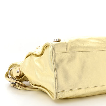 Balenciaga Laminated Agneau Classic Silver Hardware City Gold 9 of 11