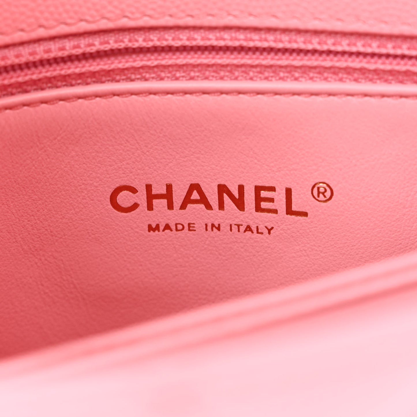 Caviar Quilted Mini Coco Chain Handle Flap Pink