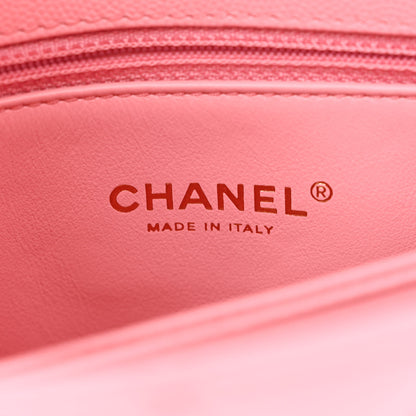 Chanel Caviar Quilted Mini Coco Chain Handle Flap Pink 6 of 11