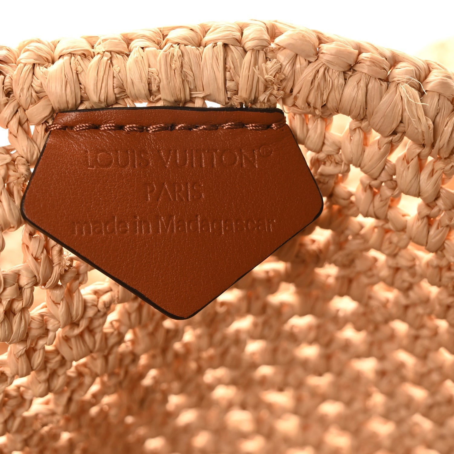 Louis Vuitton Raffia Calfskin Monaco OnTheGo MM Rose 7 of 7