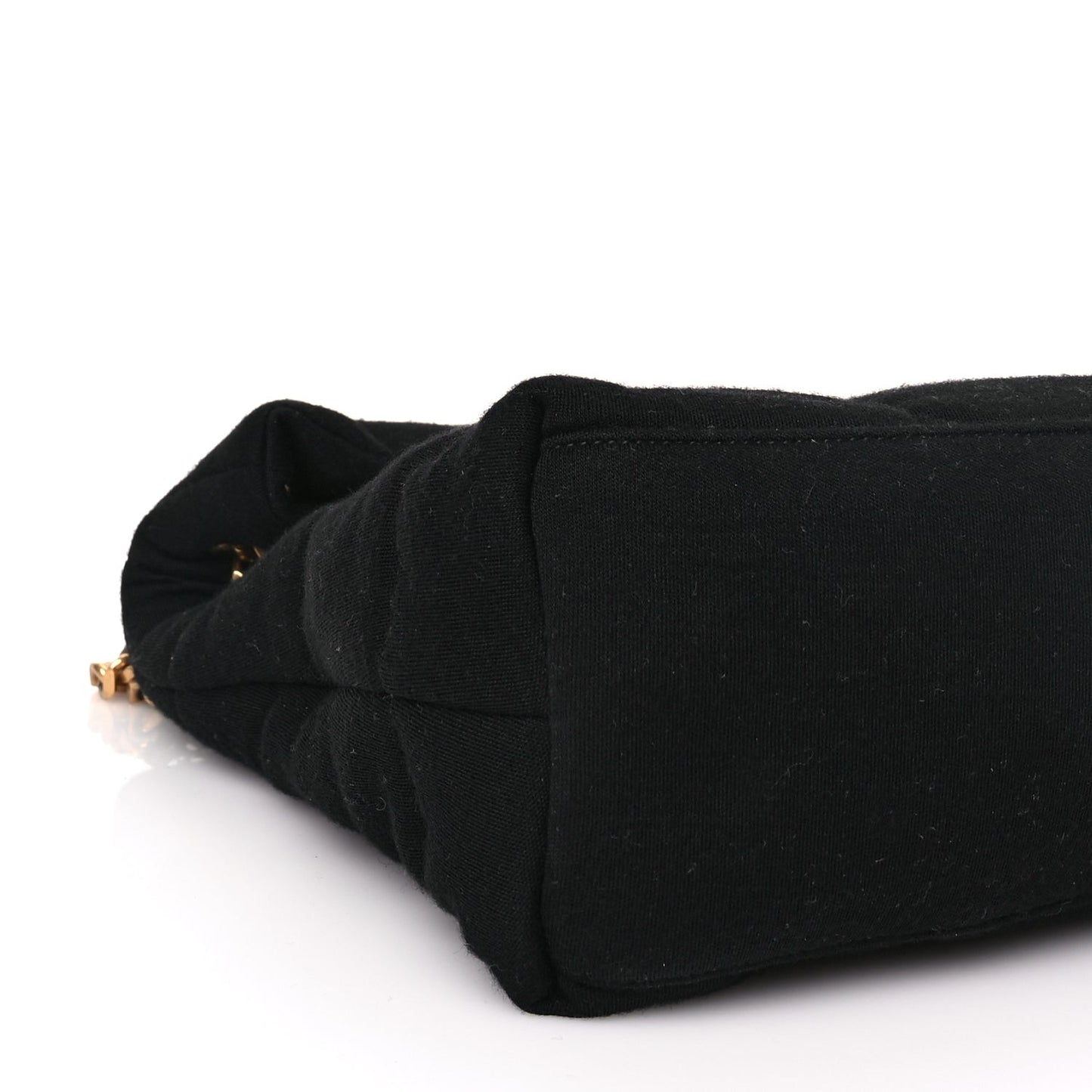 Wool Jersey Quilted Medium Loulou Puffer Monogram Chain Satchel Black