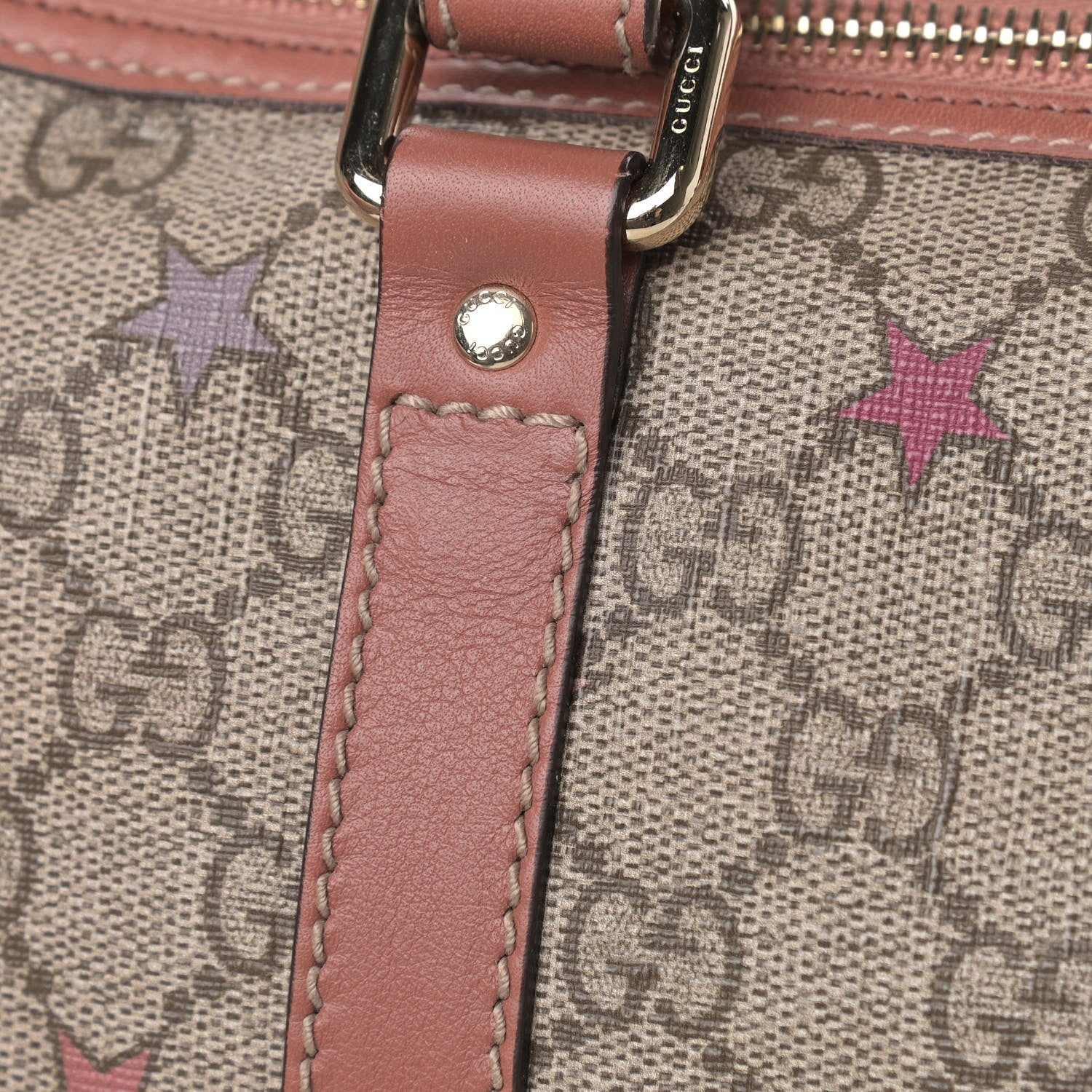 Gucci GG Supreme Stars Medium Joy Boston Pink 13 of 16