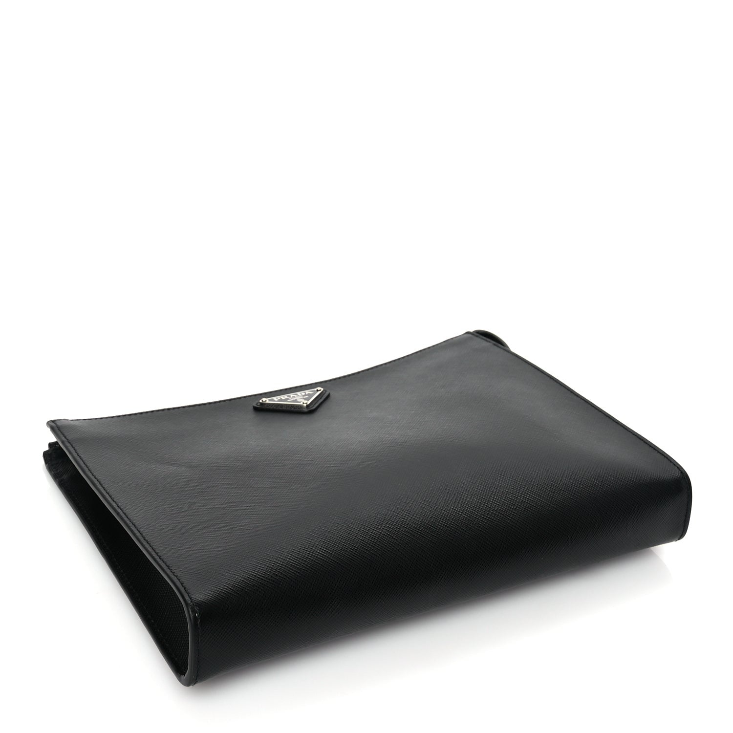 Prada Saffiano Pouch Wristlet Black 4 of 7