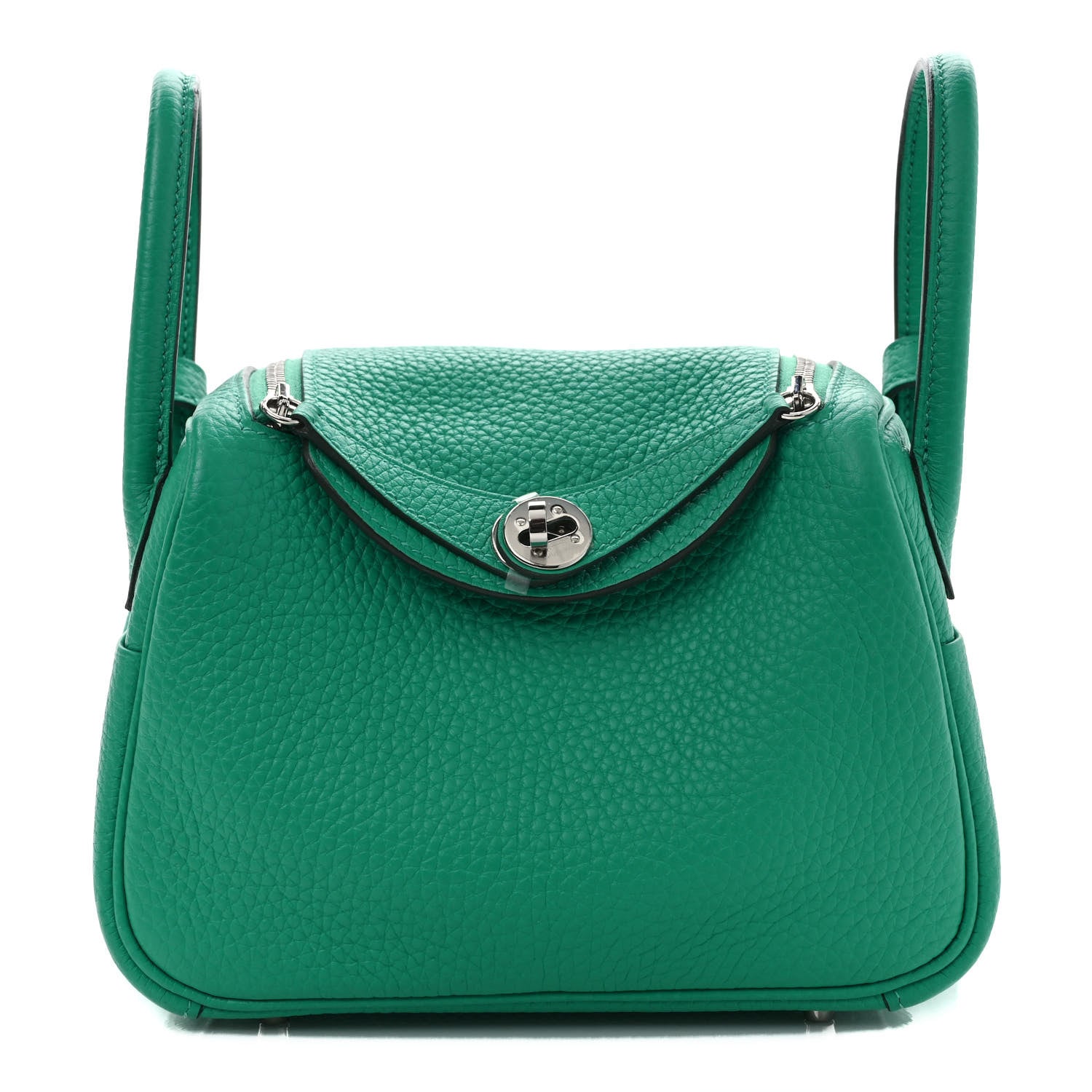Hermes Taurillon Clemence Mini Lindy 20 Menthe 1 of 9