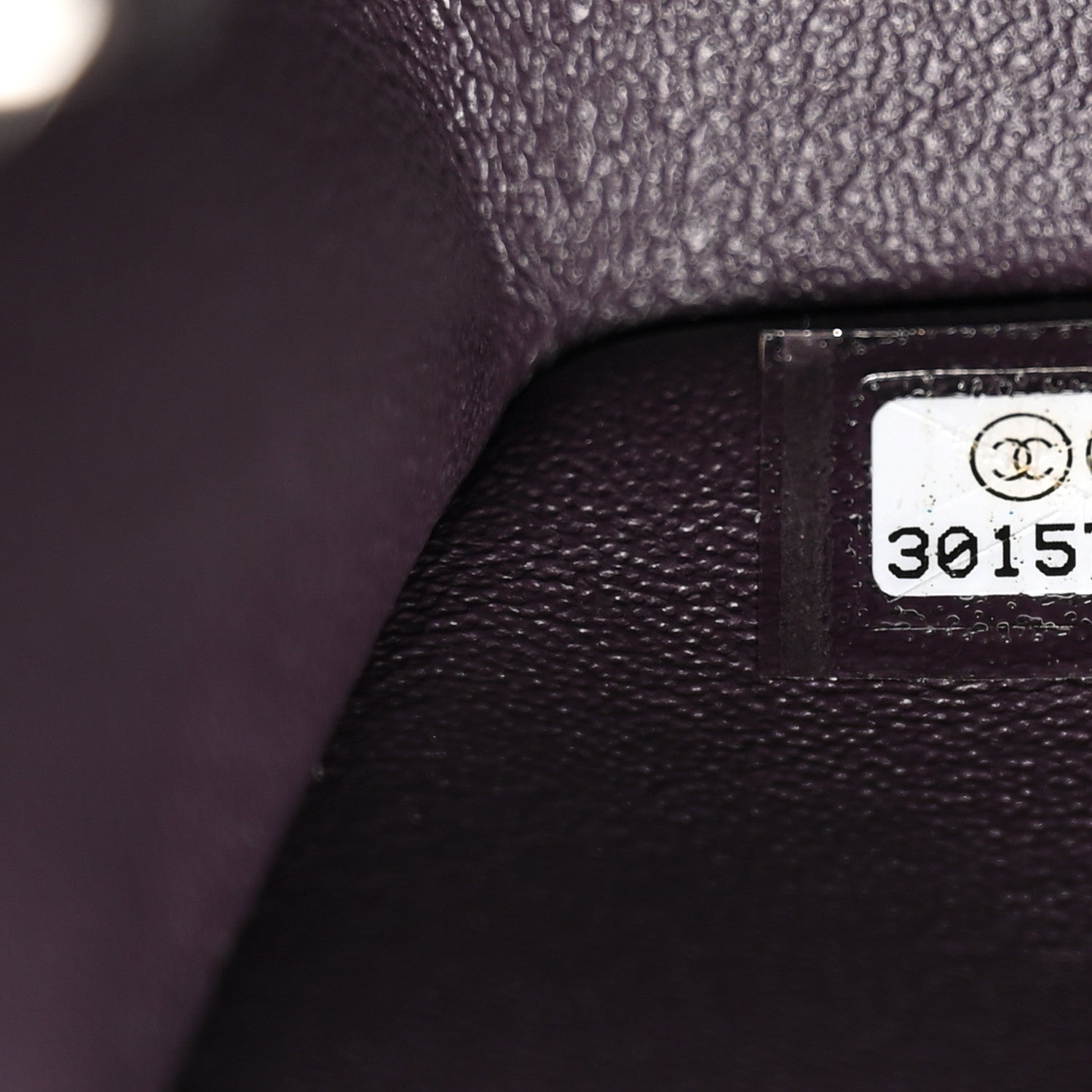 Chanel Lambskin Quilted Mini Rectangular Flap Dark Purple 7 of 11
