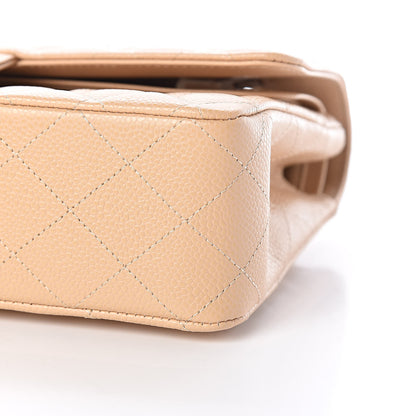 Chanel Caviar Quilted Medium Double Flap Beige 9 of 10