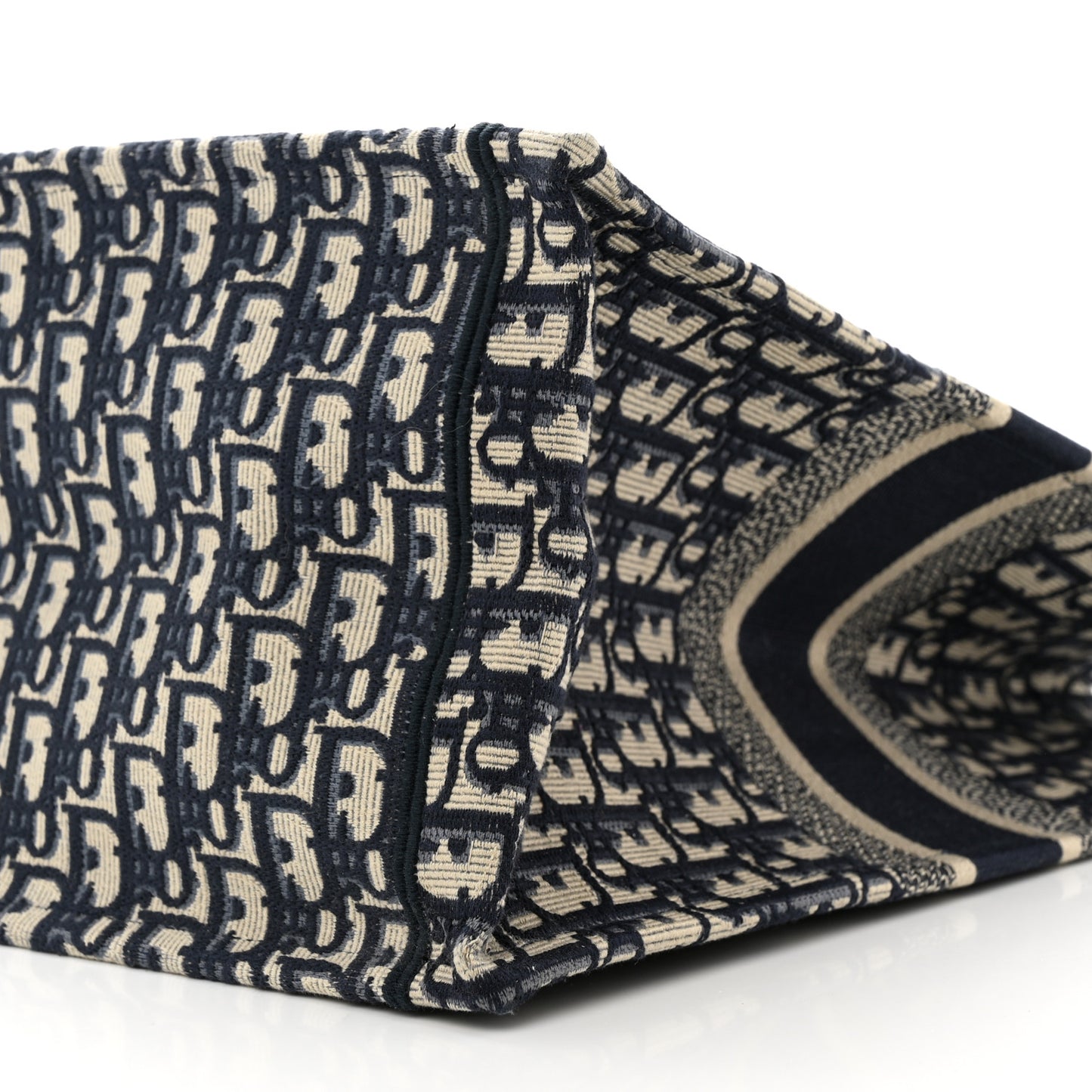 Oblique Book Tote Blue Multicolor