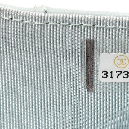 Chanel Caviar Quilted Double Flap Wallet Light Blue 9 of 12