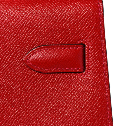 Hermes Epsom Kelly Sellier 35 Rouge Casaque 10 of 35