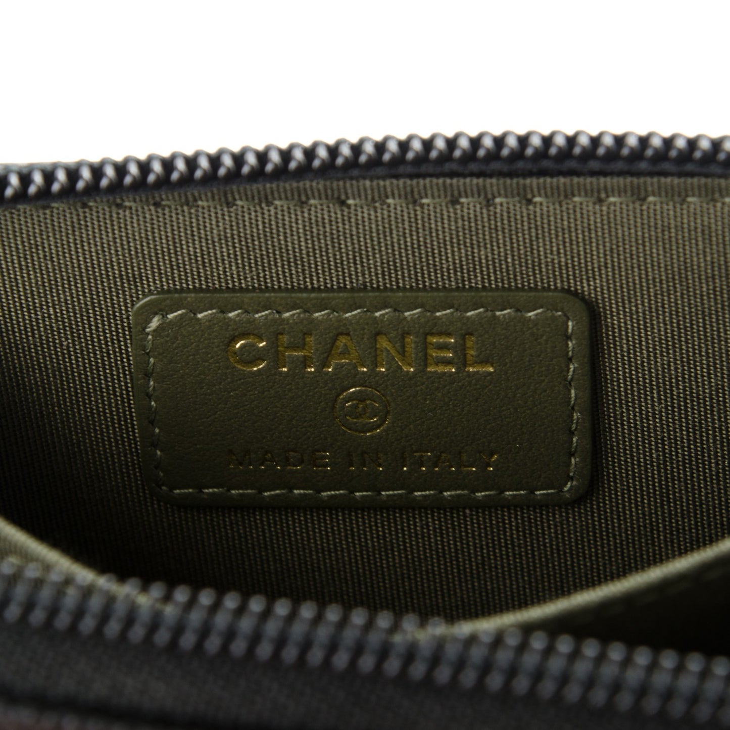 Caviar Quilted Boy Zip Around Coin Purse Wallet Black