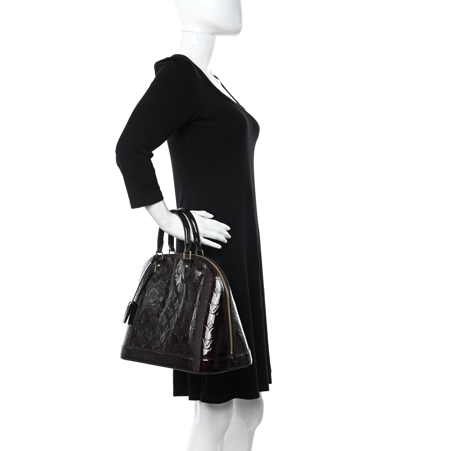 Louis Vuitton Vernis Alma MM Amarante 3 of 11