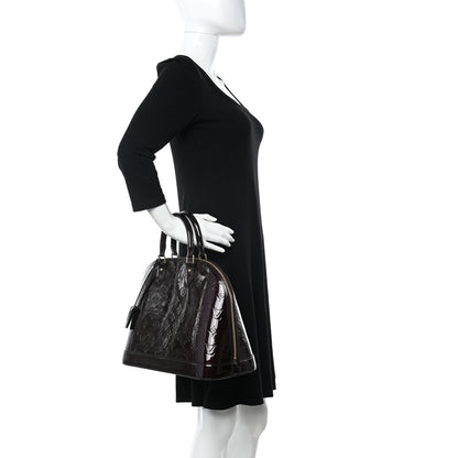 Louis Vuitton Vernis Alma MM Amarante 3 of 11