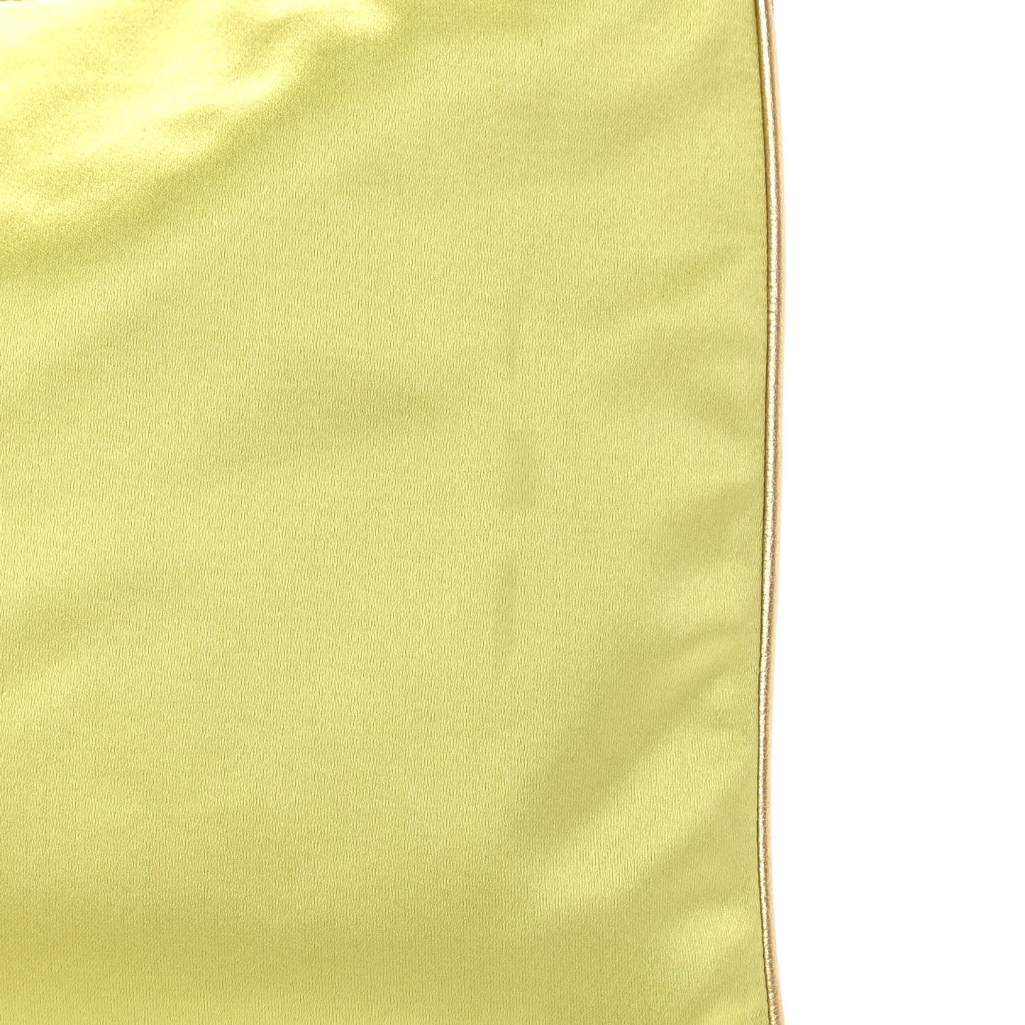 Satin Grosgrain Shopping Tote Bag Green