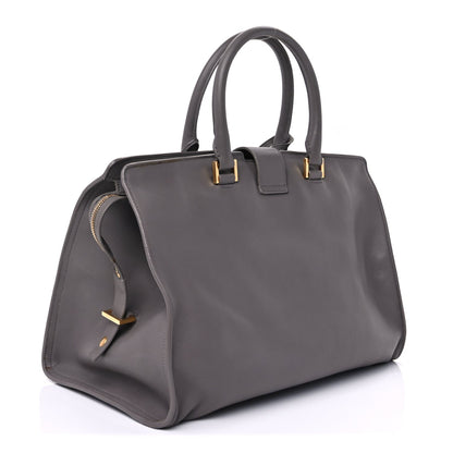 Saint Laurent Smooth Calfskin Medium Monogram Cabas Fog 2 of 8