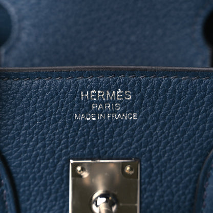 Hermes Togo Birkin 25 Bleu de Prusse 6 of 11