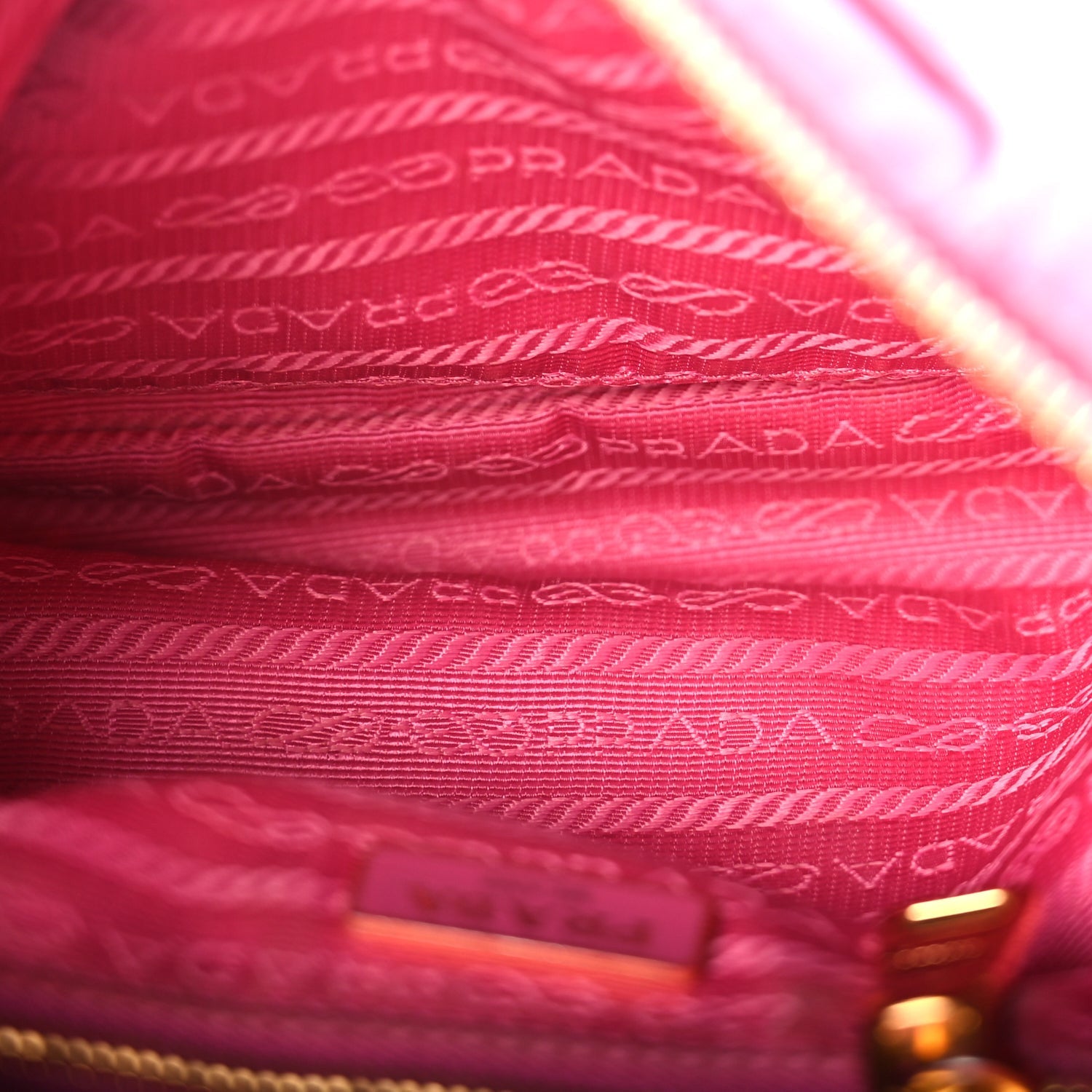 Prada Tessuto Nylon Saffiano Crossbody Bag Fuxia 4 of 8