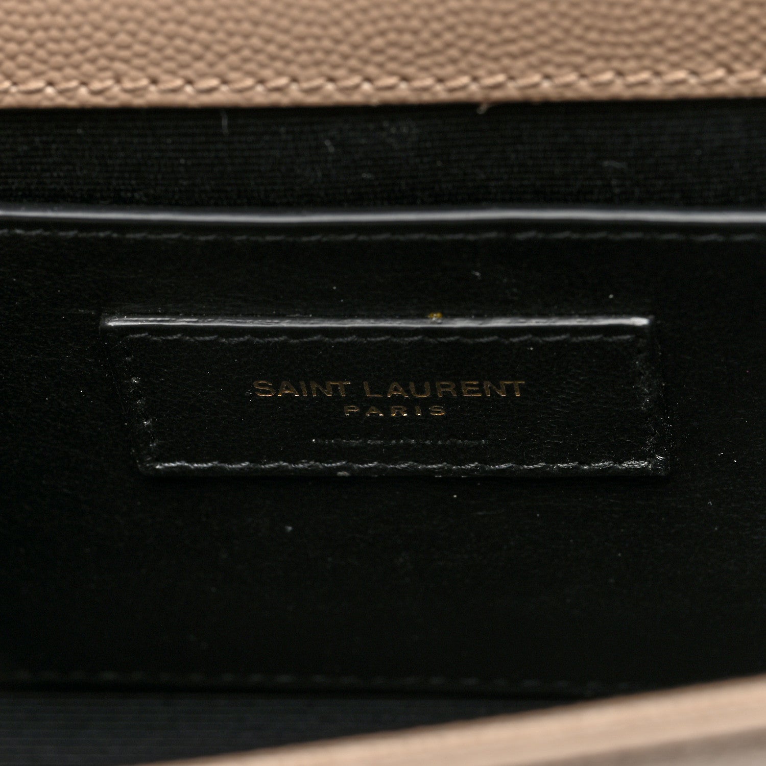 Saint Laurent Grain De Poudre Small Monogram Kate Satchel Dark Beige 6 of 9