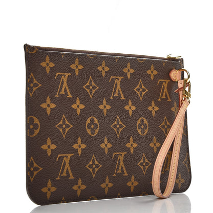 Louis Vuitton Monogram Neverfull MM GM Pochette Fuchsia 3 of 6