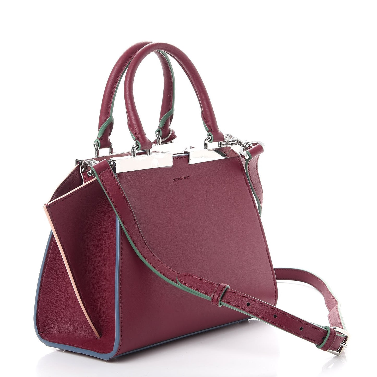 Vitello Dolce Mini 3jours Tote Black Cherry