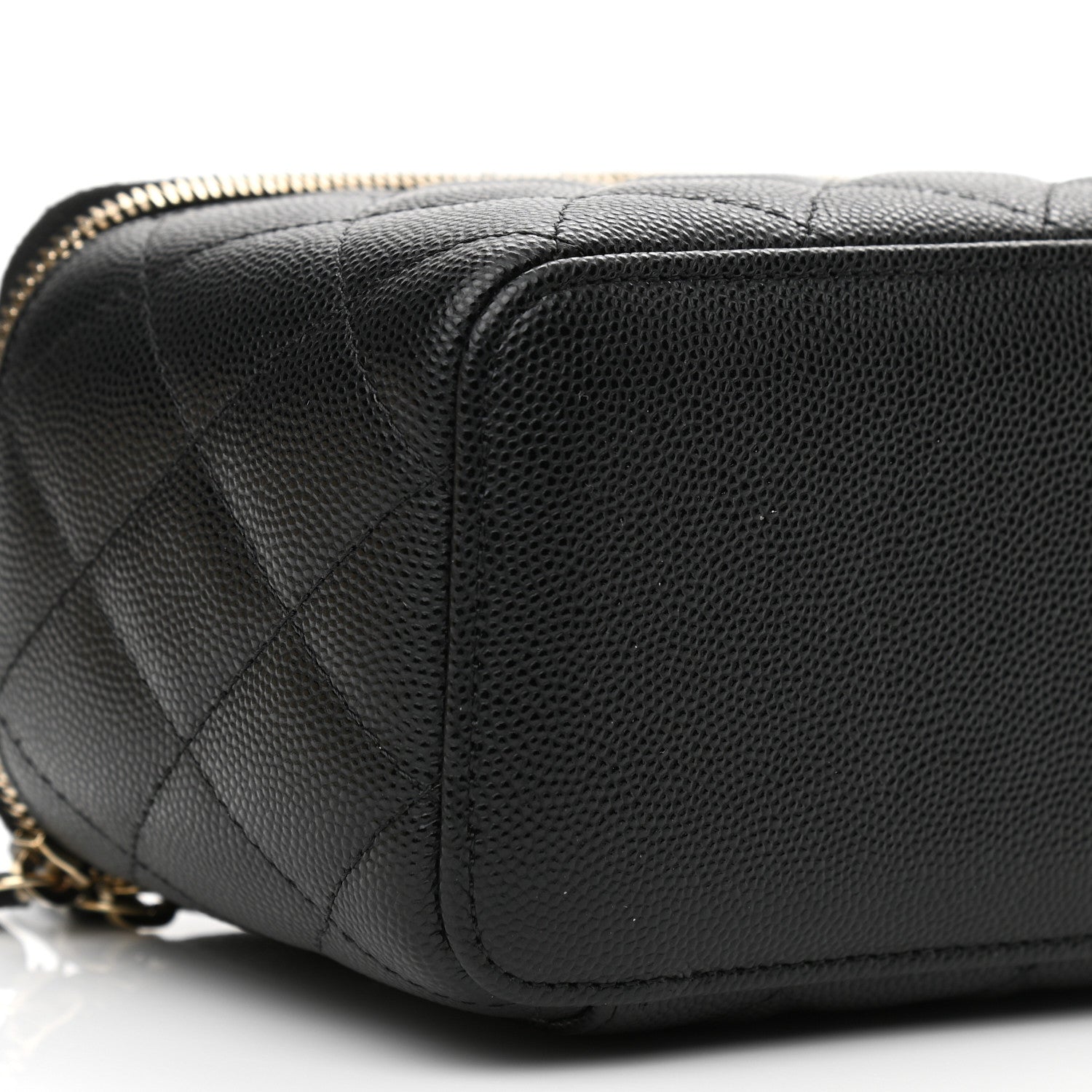 Chanel Caviar Quilted Small Vanity Case With Chain Black 9 of 11