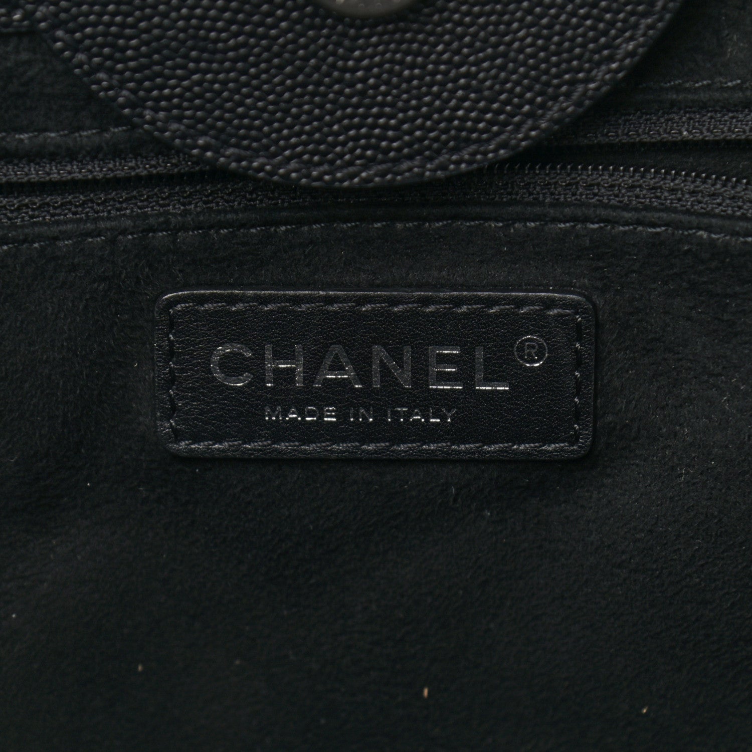 Chanel Caviar Medium Studded Deauville Tote Black 6 of 14