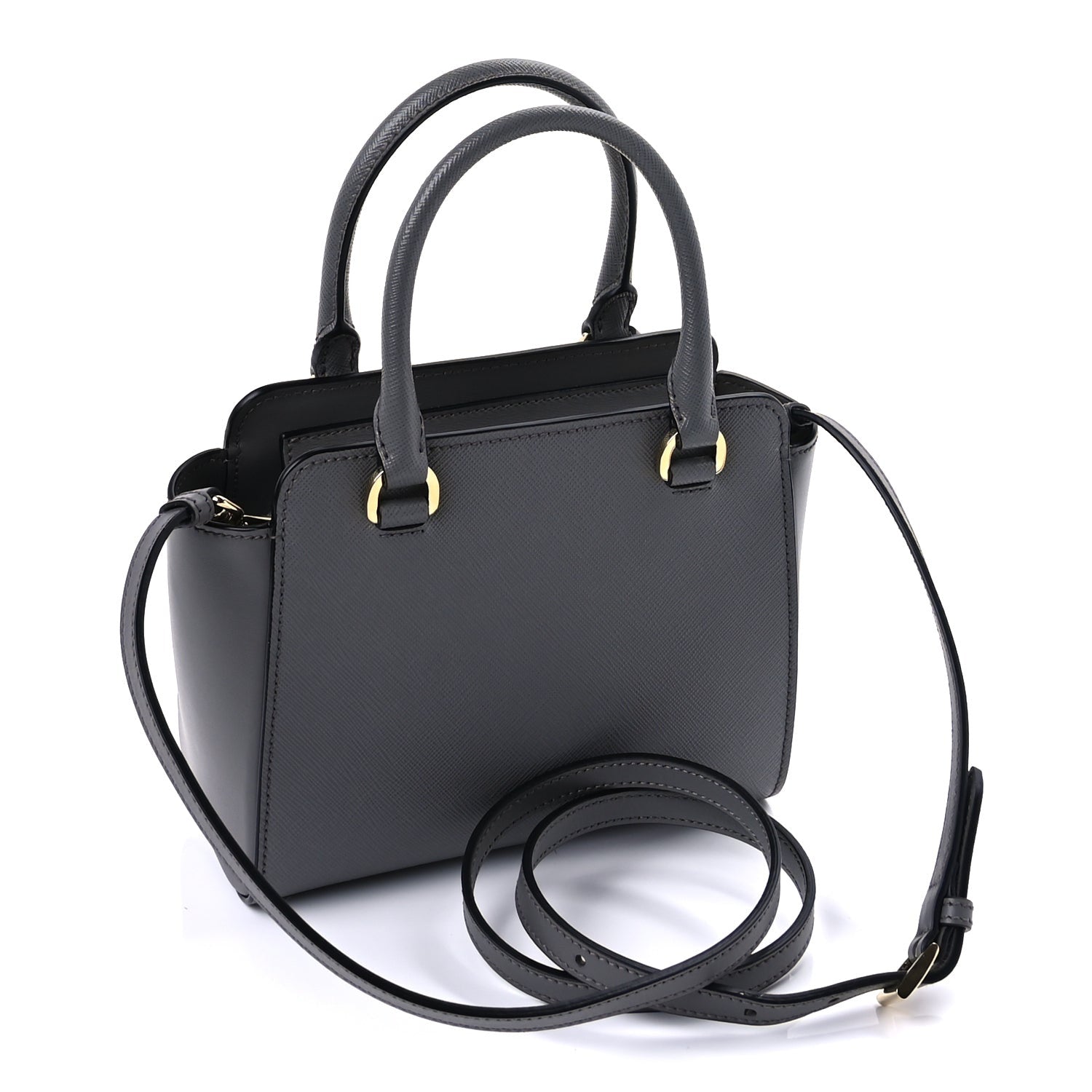 Prada Saffiano Soft Calfskin Mini Zippered Tote Marmo 2 of 8