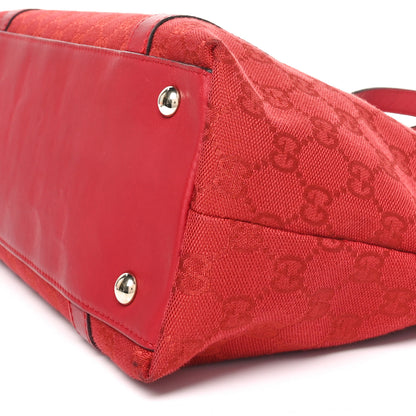 Gucci Monogram Abbey Medium Tote  Red 10 of 10