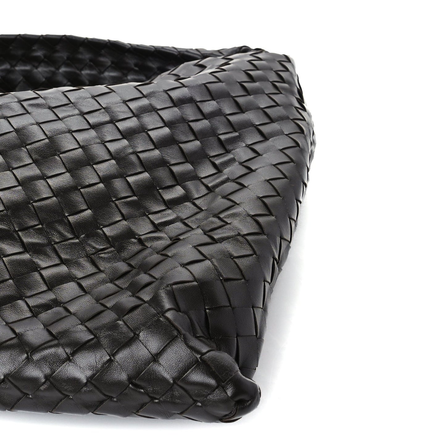Calfskin Intrecciato Large Hop  Fondant