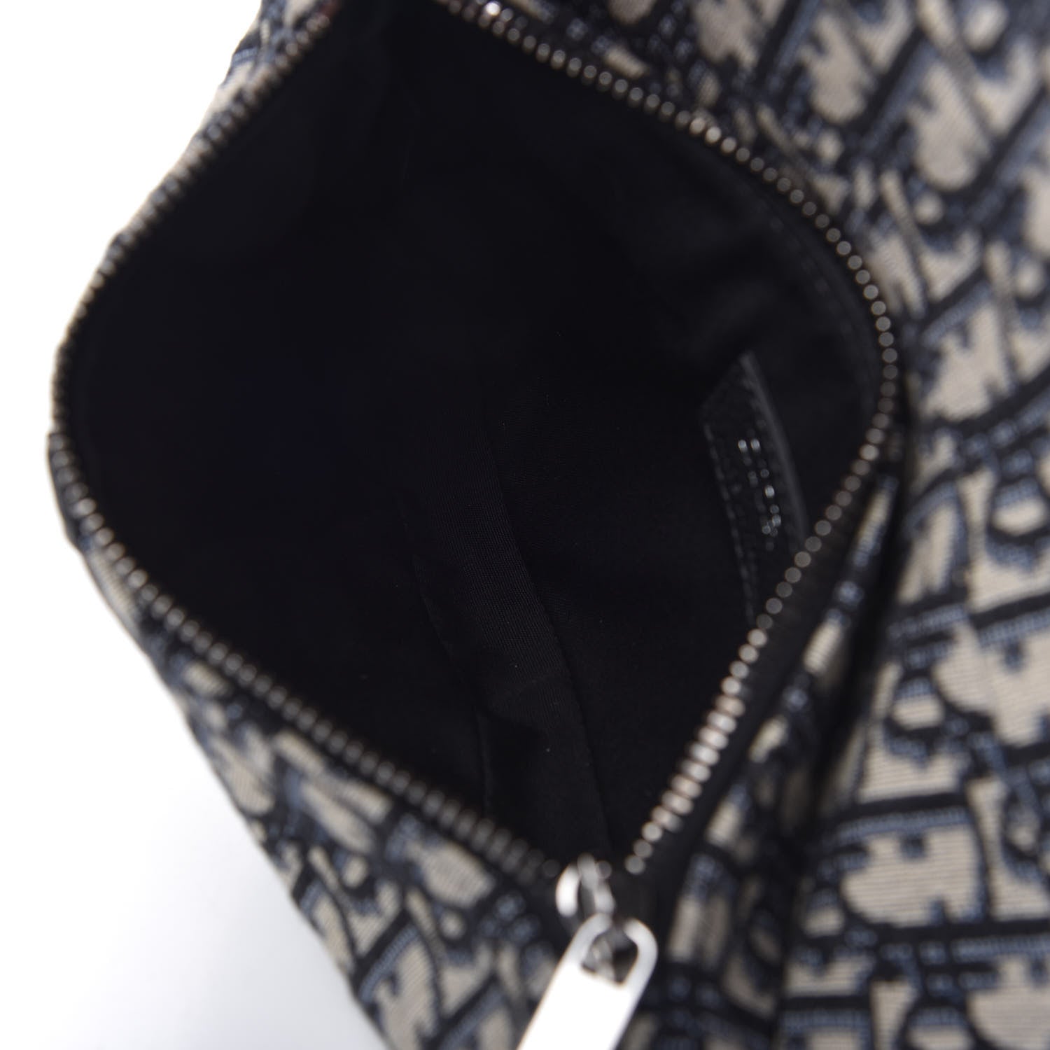 Christian Dior Oblique Mini Saddle Bag Blue 4 of 9