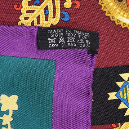 Hermes Silk Brins D'Or Scarf 90 3 of 8