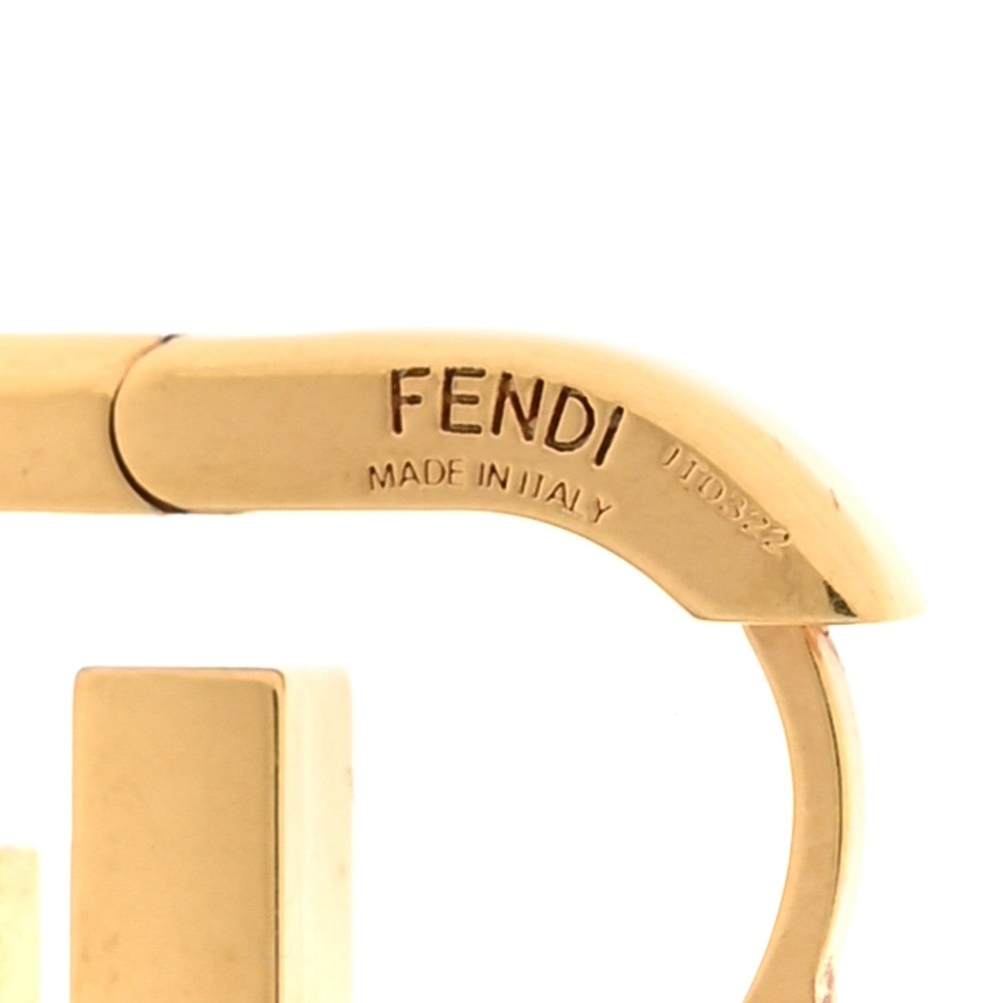 Metal FF O'Lock Single Earring Gold