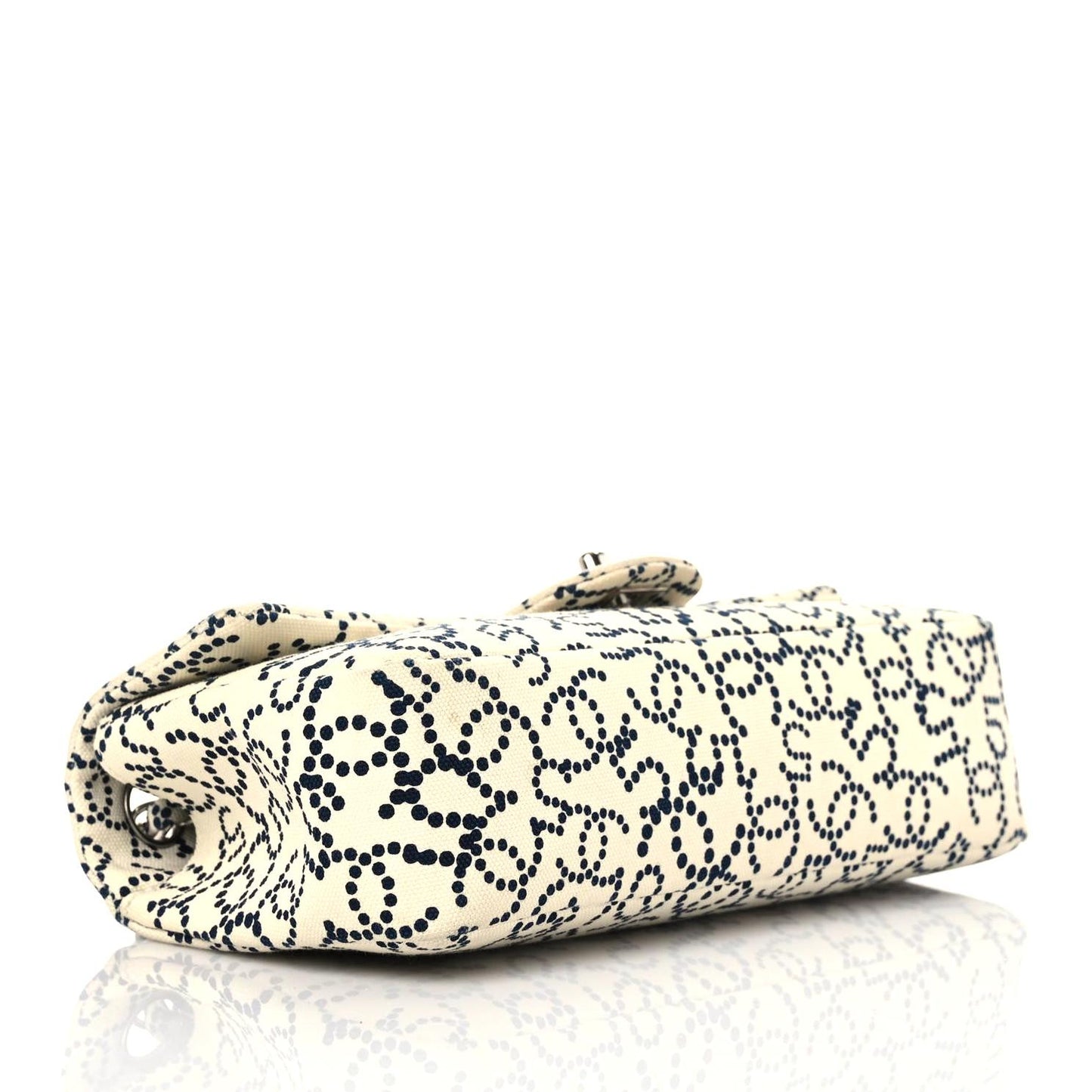 Canvas Medium Logo CC Flap Beige Black