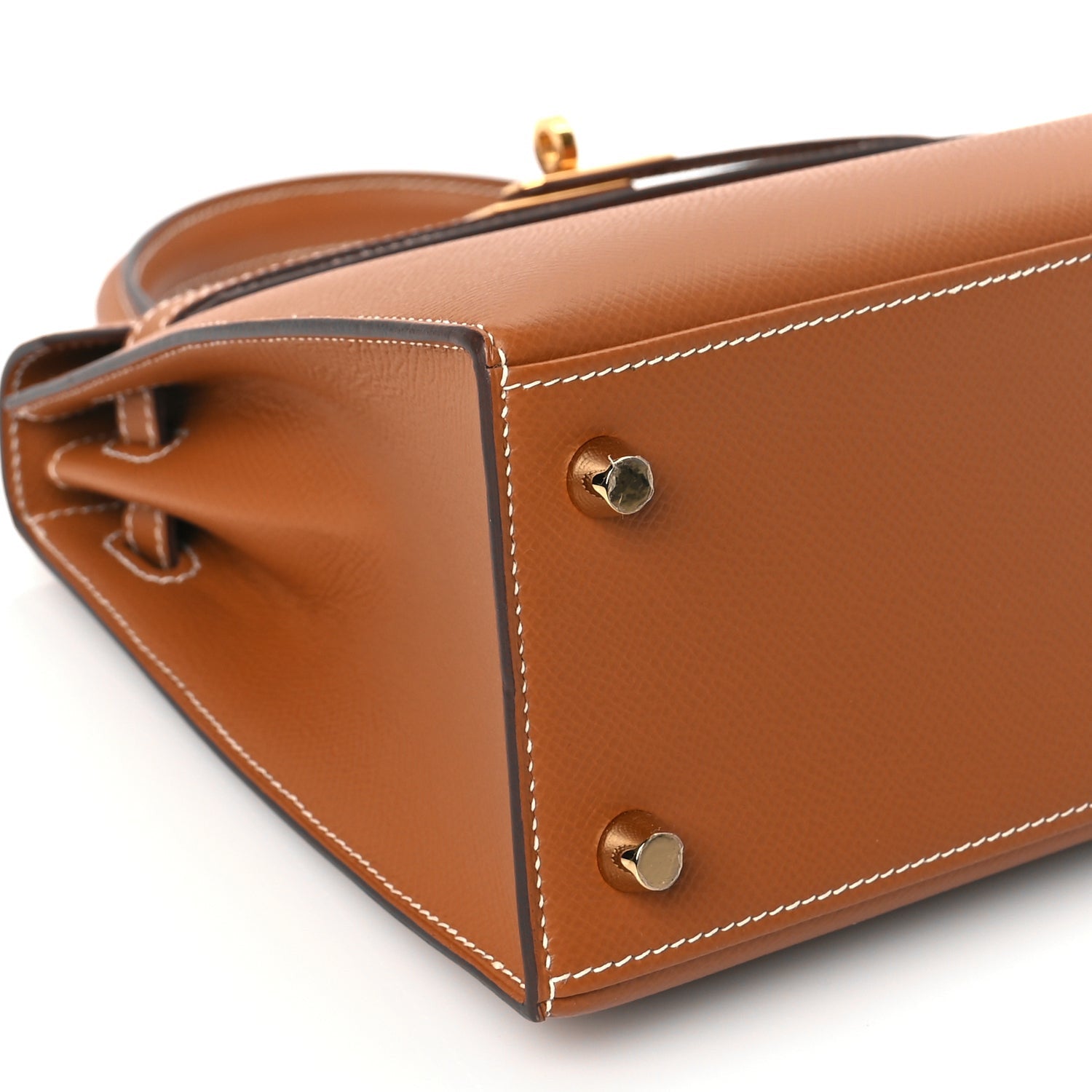 Hermes Epsom Kelly Sellier 25 Gold 8 of 9