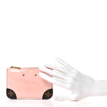 Louis Vuitton Patent Miroir Venice Key Pouch  Rose Ballerine 2 of 7