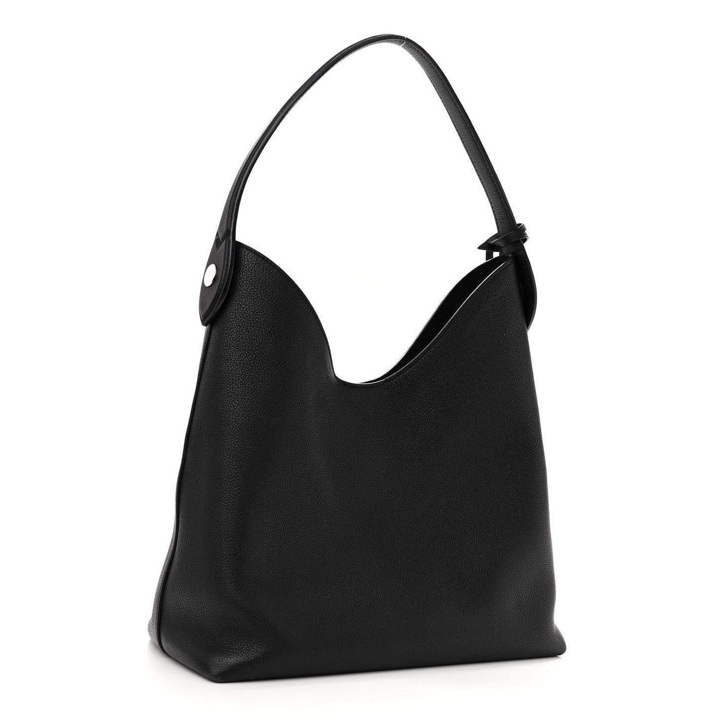 Calfskin Lockme Hobo Black