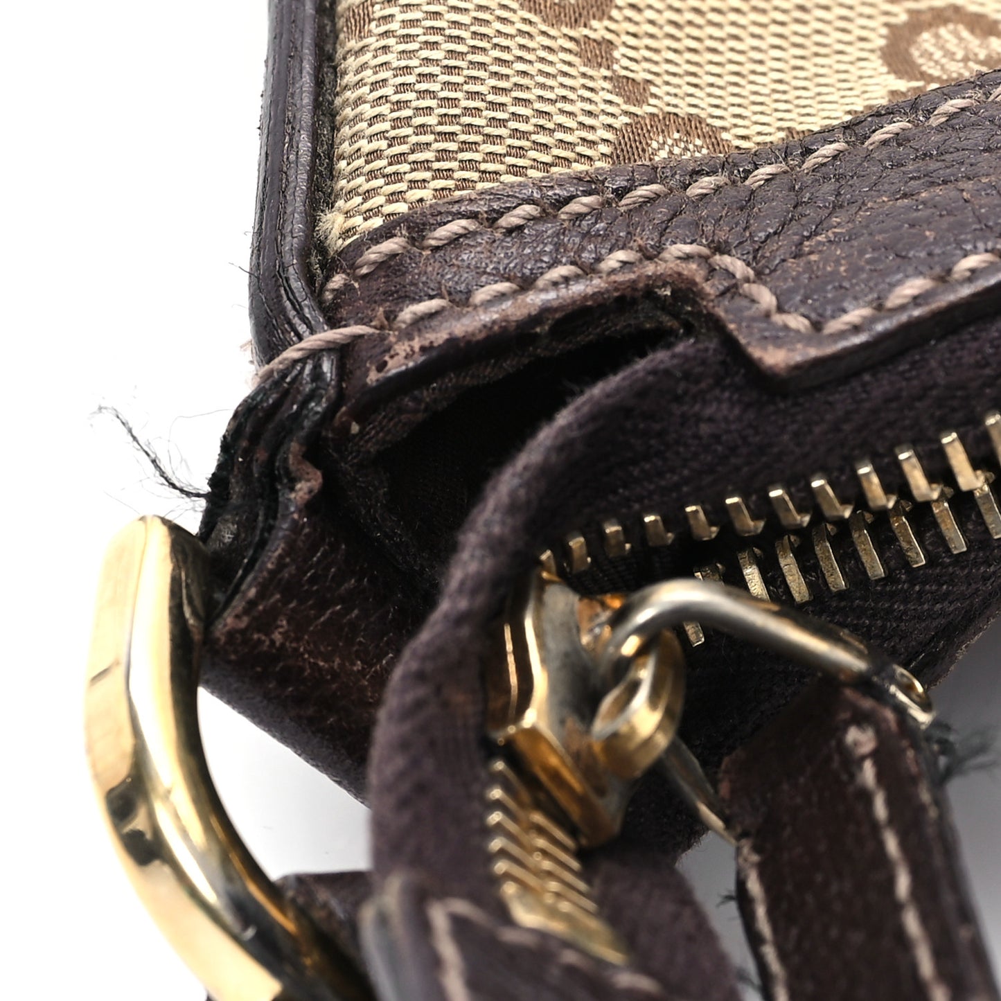 Monogram Pocket Hobo Brown