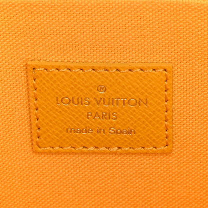 Louis Vuitton Monogram 2022 Christmas Animation New York Soho Pochette Felicie Chain Wallet Yellow 6 of 9