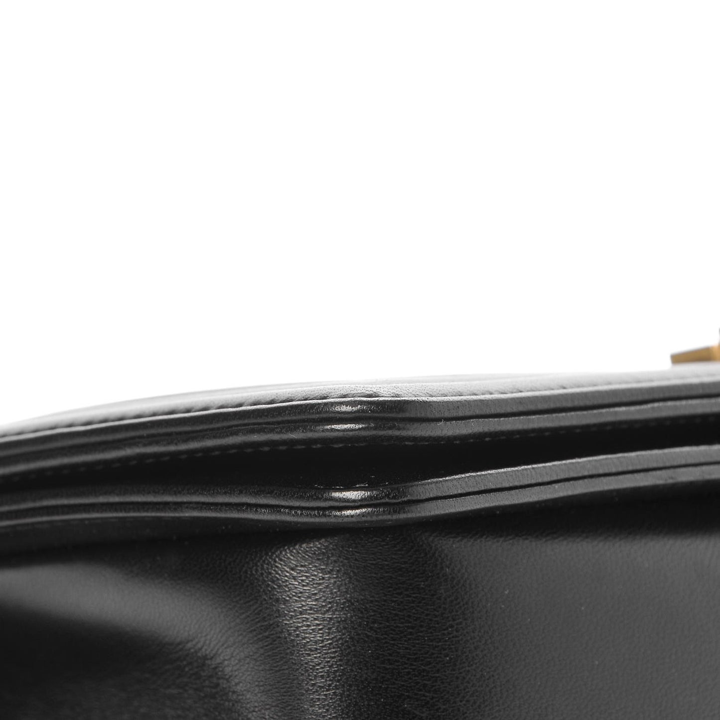 Lambskin Quilted Medium Boy Flap Black