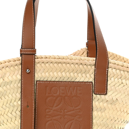 Loewe Raffia Small Basket Tote Bag Natural Tan 8 of 10