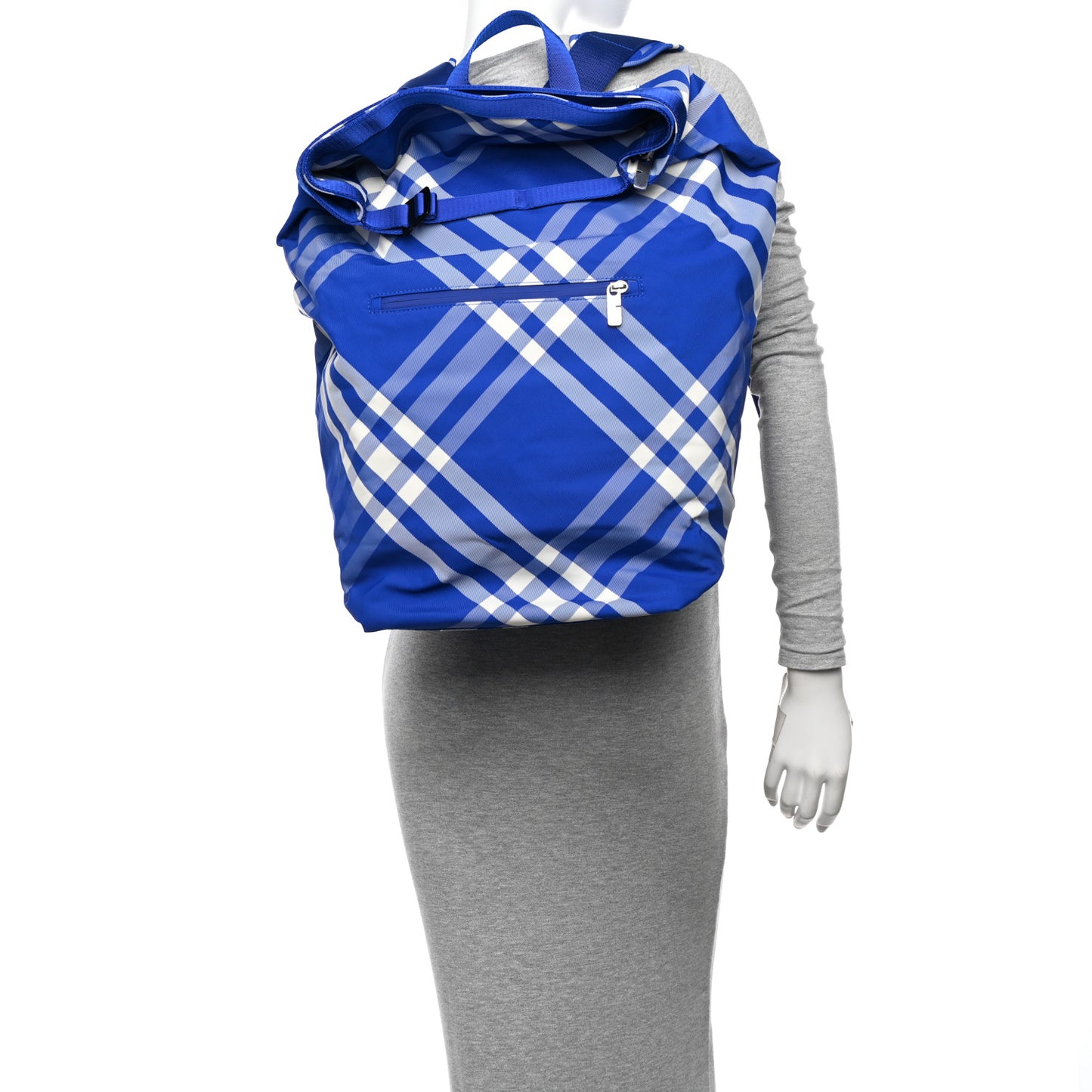 Nylon Nova Check Roll Backpack Knight