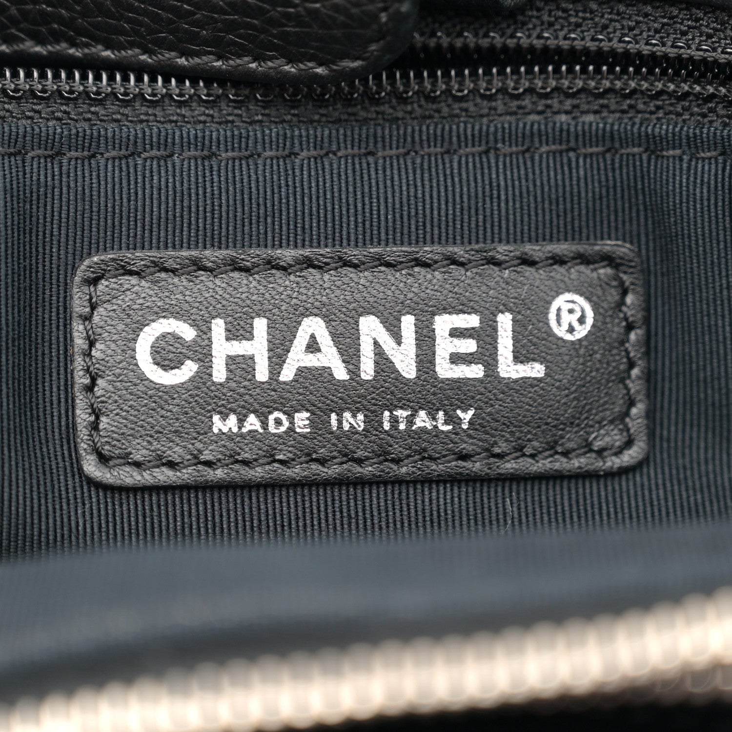 Chanel Calfskin Cerf Executive Shopper Tote Black 6 of 12