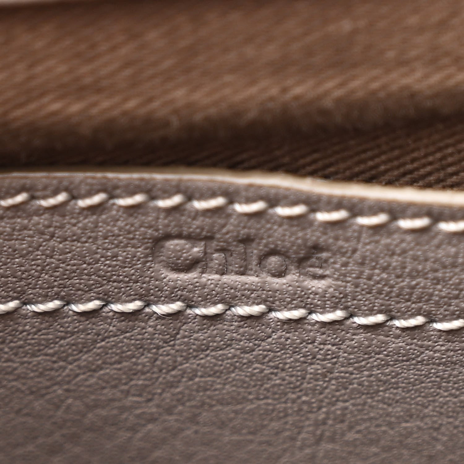 Chloe Calfskin Mini Marcie Round Crossbody Bag Cashmere Grey 6 of 7