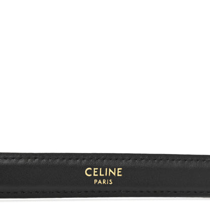 Celine Box Calfskin Small 25mm Triomphe Belt 70 28 Black 5 of 10