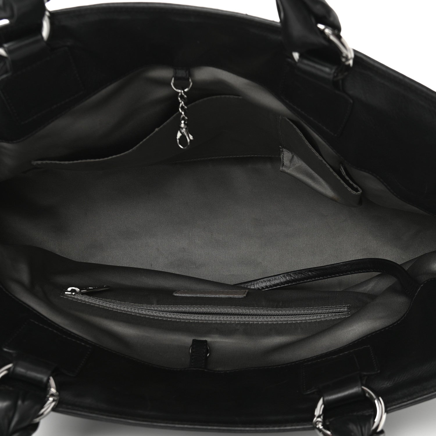 Chanel Lambskin East West Soho Shopper Black 5 of 11