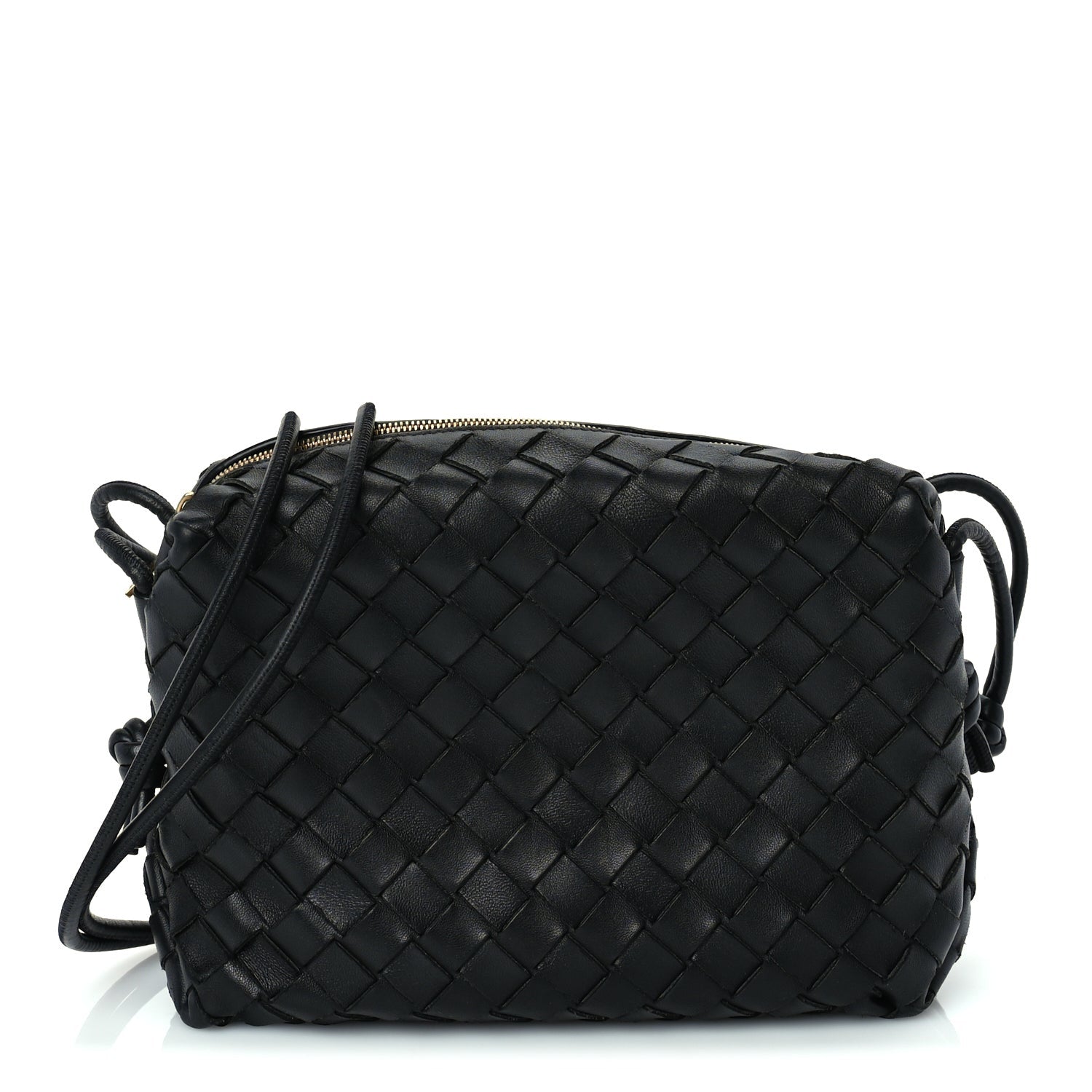 Bottega Veneta Nappa Intrecciato Medium Loop Camera Bag Black 1 of 8