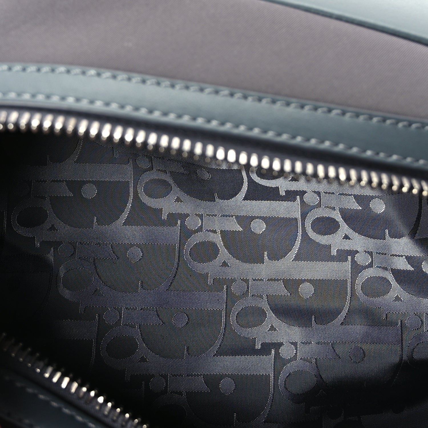 Christian Dior Calfskin Nylon Scarab Sling Bag  Grey 4 of 8