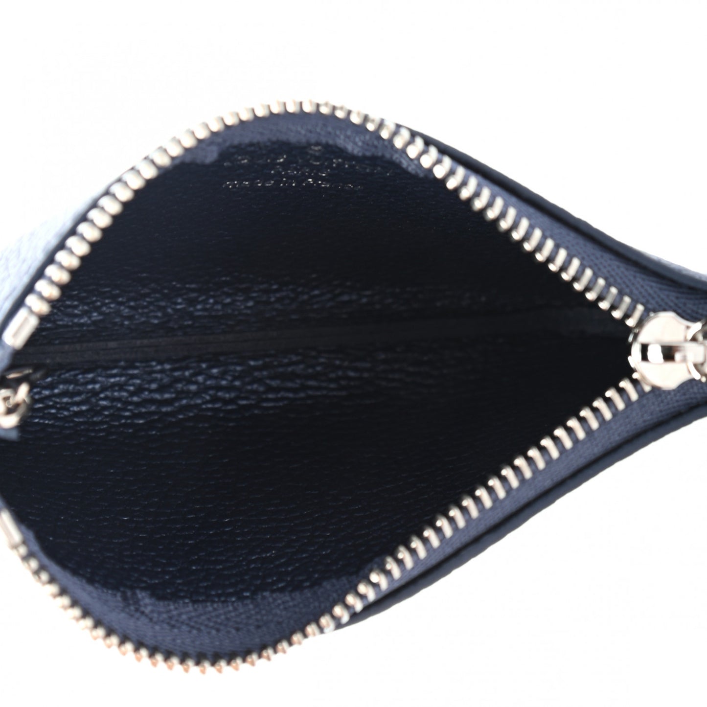 Metallic Empreinte Monogram Giant Key Pouch Navy Nacre